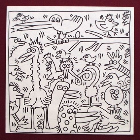 キース・へリングの塗り絵本「Keith Haring Coloring Book(2)」（1986）_a0155815_17382044.jpg