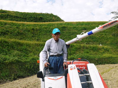 菊池水源棚田米 稲刈りの様子2015(後編)_a0254656_180563.jpg