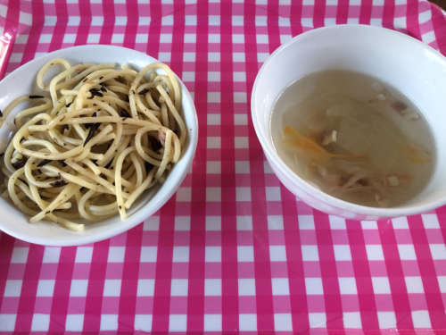 10月20日の給食 ＊ひじきのパスタレシピ付き_c0293682_16421816.jpg