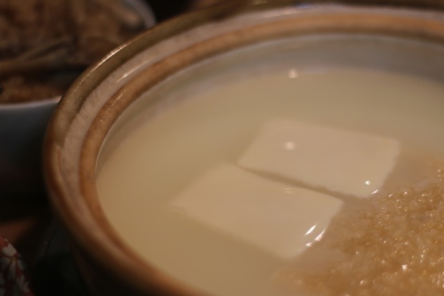 湯豆腐。しゃくしな漬。_f0348831_23260857.jpg