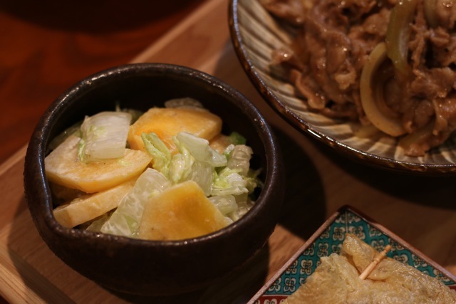 湯豆腐。しゃくしな漬。_f0348831_23264561.jpg