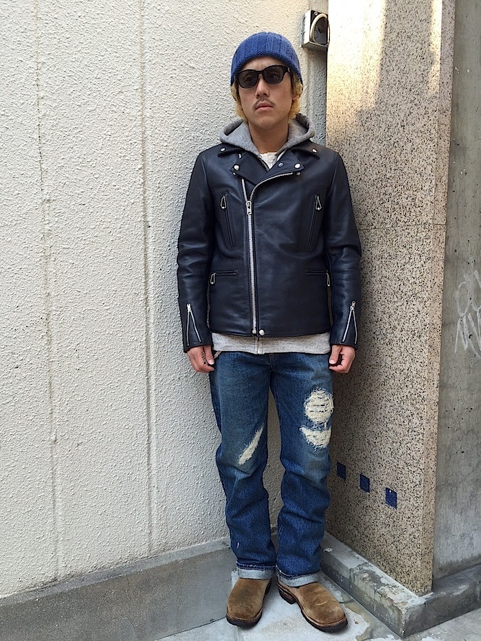 M全国宅配無料 【H】COOTIE 3rd St Leather Jacket M ライダース 