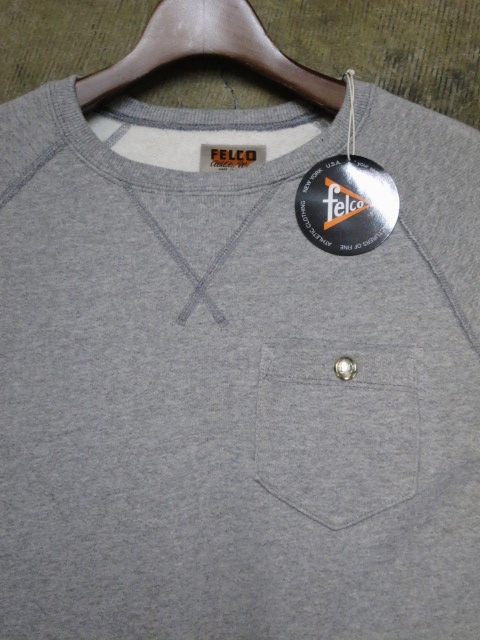 TEE が大人気のFELCO より、使えるPocket CRUE SWEAT の御紹介★_d0152280_10583637.jpg