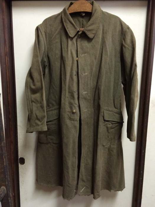 旧日本軍 カーキのウールコート : 古道具丸村~希少な日本製古着 旧日本軍 カーキのウールコート : 古道具丸村~希少な日本製古着