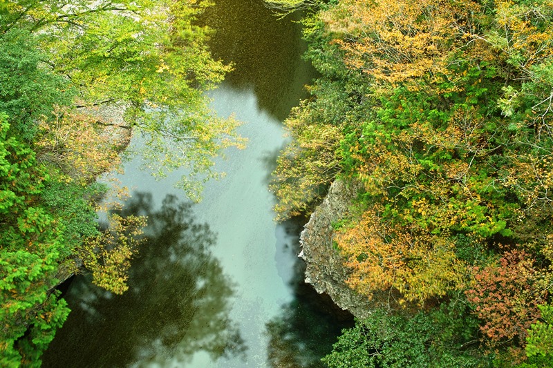 色づきがすすむ、奥山渓谷の紅葉・・・_d0005250_17213372.jpg