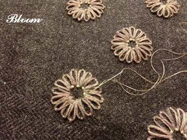 毛糸で刺繍 Bloom のんびり日記 毛糸で刺繍 Bloom のんびり日記