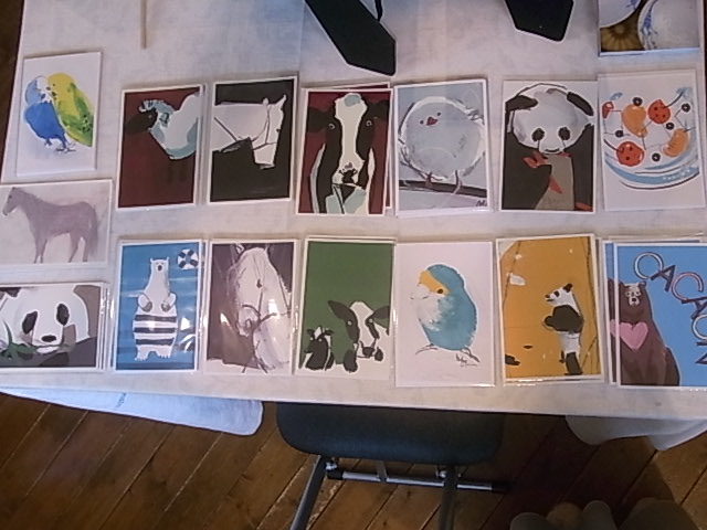 オクムラミチヨさん個展Animals 開催中。展示の様子_d0322493_261479.jpg