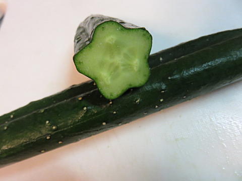 花とハート形のキュウリ オババの徒然 花とハート形のキュウリ オババの徒然
