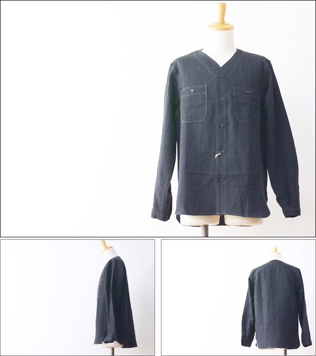 orslow [オアスロウ] NO COLLAR INNER SHIRTS LINEN WOOL [01-8073-WL60]  MEN\'S_f0051306_14292312.jpg