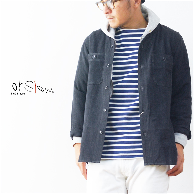 orslow [オアスロウ] NO COLLAR INNER SHIRTS LINEN WOOL [01-8073-WL60]  MEN\'S_f0051306_14292412.jpg