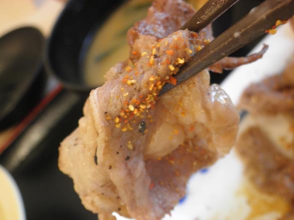松屋の牛焼肉定食 布施南店_c0118393_10185864.jpg