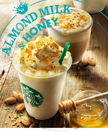 STARBUCKS『アーモンドミルク フラペチーノ® with ハニー クランチ』ローンチ❤️_d0346290_18014750.jpg