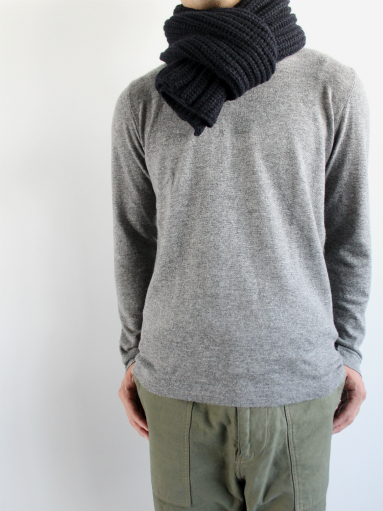 n100 カギ針編み カシミヤ100％ マフラー グレー エヌワンハンドレッド 楽天市場】//エヌワンハンドレッド n100 カシミヤストール 【中古