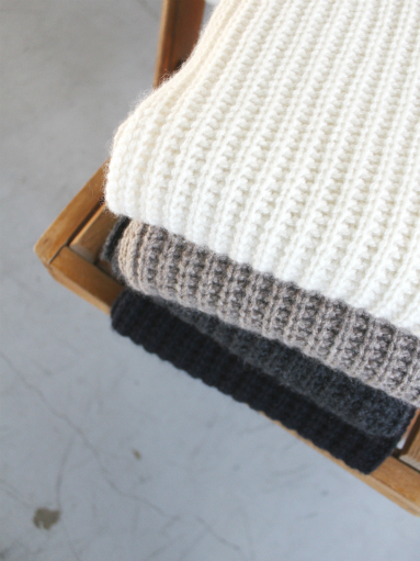 n100 エヌワンハンドレッド 上質なカシミヤのリブマフラー