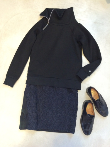 リヨセル裏毛ZIP HI NECK._e0357389_10582940.jpg
