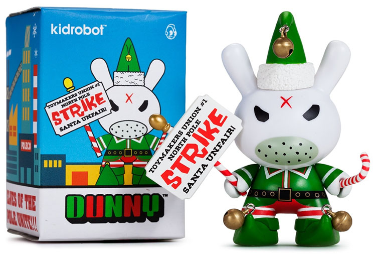Grumpy Elf 3-inch Dunny by Frank Kozik_e0118156_23444548.jpg