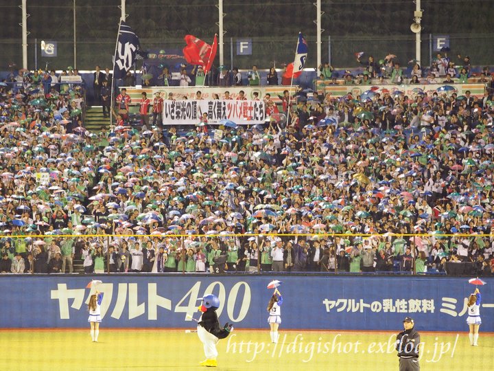 10/28神宮観戦 日本ｼﾘｰｽﾞ第4戦フォト、館山不調、李大浩を止められずｿﾌﾄﾊﾞﾝｸが王手_e0222575_2493419.jpg