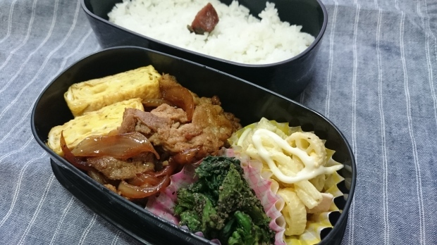 今日のお弁当　～１週間お疲れ様_d0337560_12284289.jpg