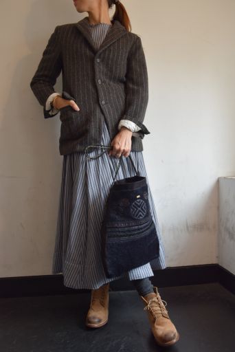 ストライプ × ストライプ を 着こなす ・ ・ ・ = gasa *grue =_b0110582_17375175.jpg