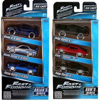 予約開始 Jatatoys 1 55 ワイルドスピード 3台セット ブライアン ドミニク 各セットあり ミニカーに乗りたいな