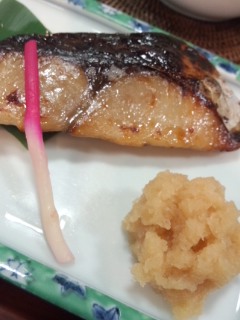 東銀座 魚久銀座店 イートインあじみせの本さわら酒粕白味噌漬定食_f0112873_017628.jpg