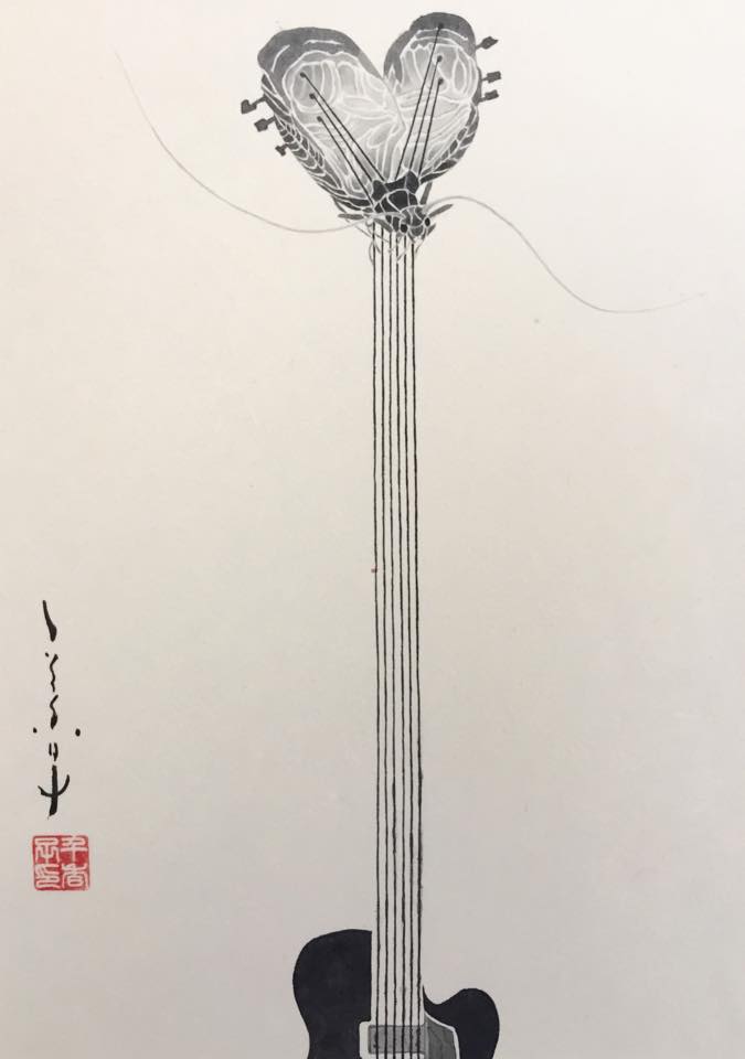 平井千香子×墨 「弦」装画 展 _b0151262_21203821.jpg