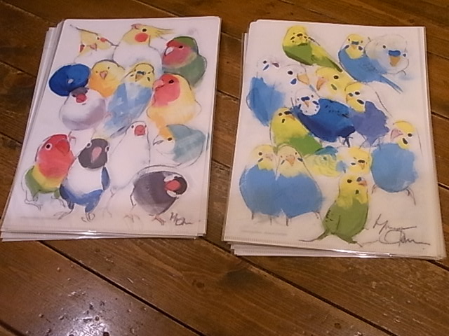 インコと鳥の雑貨展オクムラミチヨ、工房小鳥屋作品お届け!_d0322493_11193912.jpg
