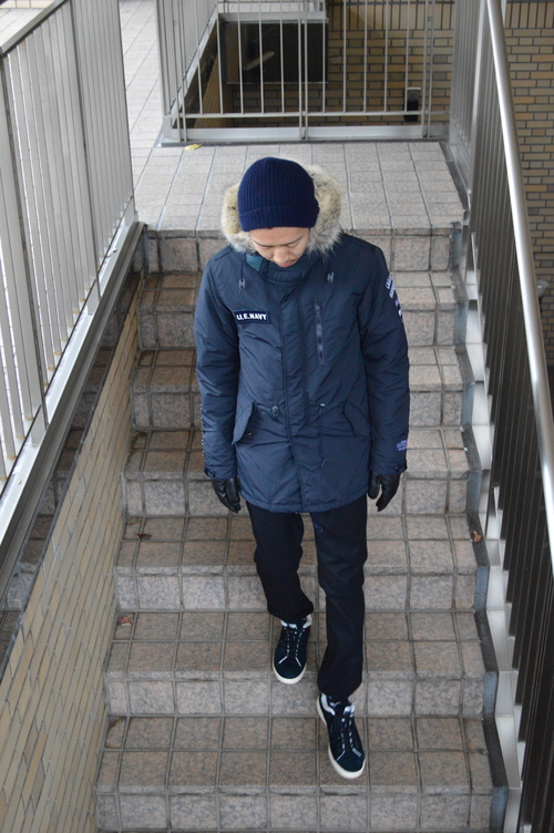 UE  PADDED MODS COAT - Navy & Black!!_c0079892_19284398.jpg