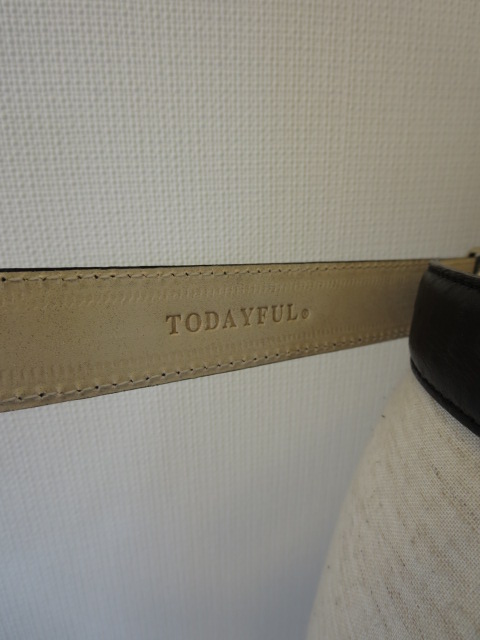 トゥデイフル / TODAYFUL　Ostrich Leather Belt_e0076692_1284057.jpg