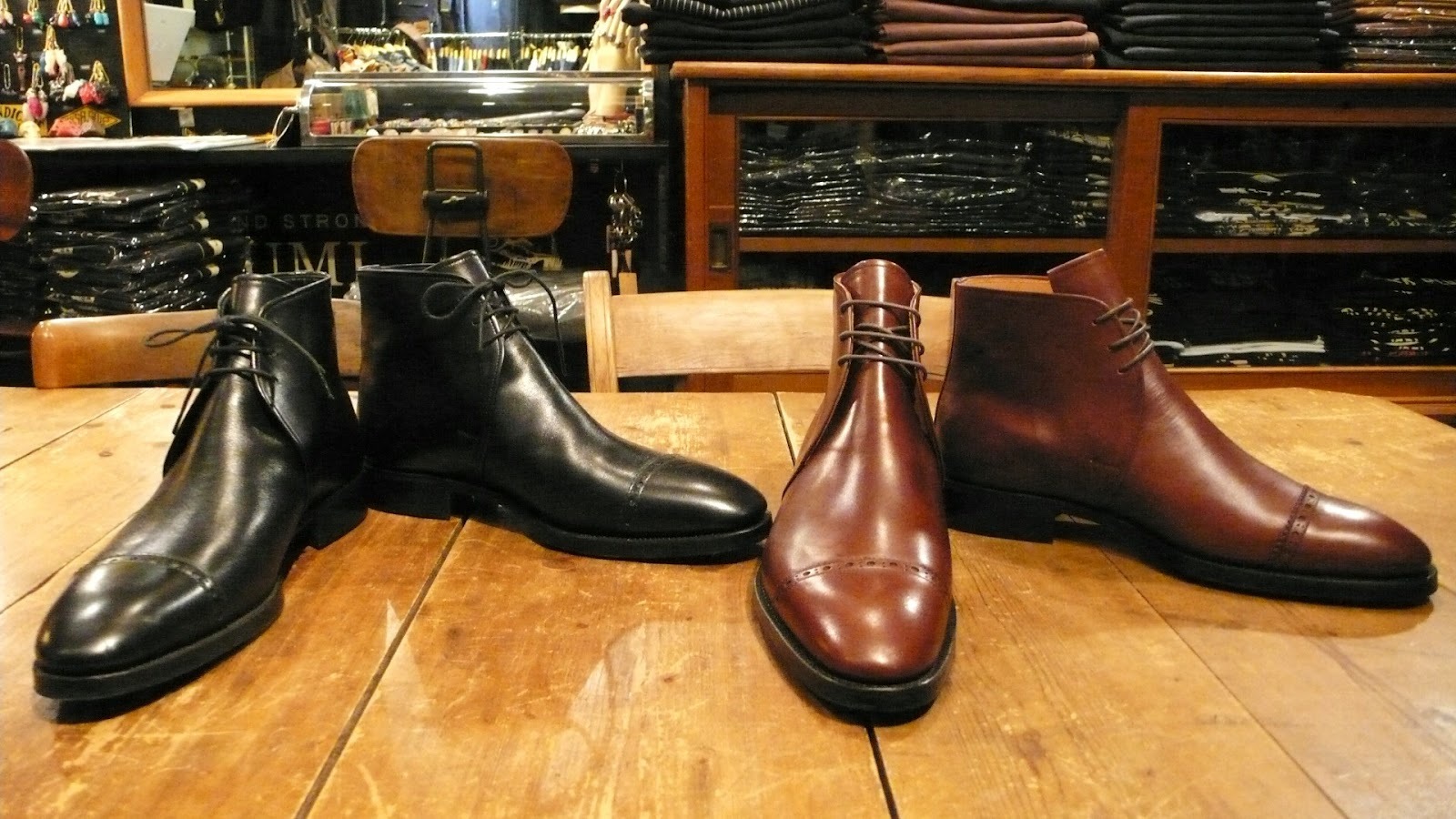 WARP AND WOOF Original GEORGE BOOTS & WALLET ② : BUTTON UP clothing