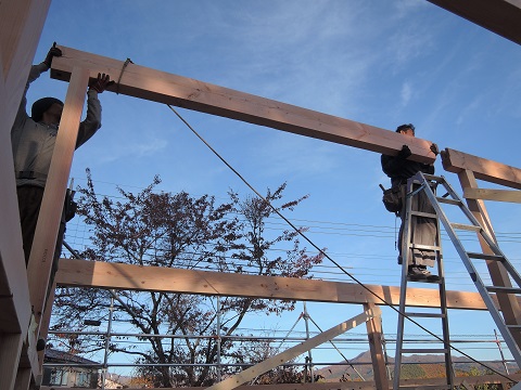高根町E乗さん邸の現場より 10_a0211886_0255083.jpg