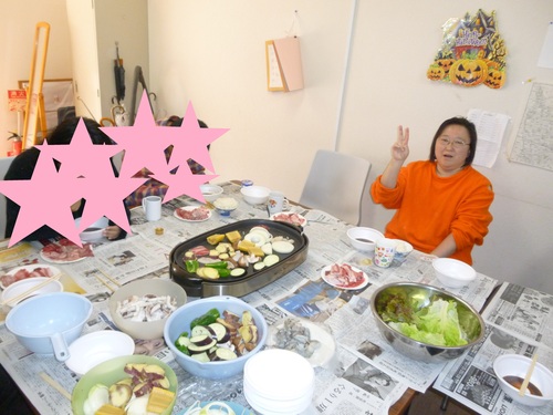 焼き肉パーティー_e0175651_16531938.jpg