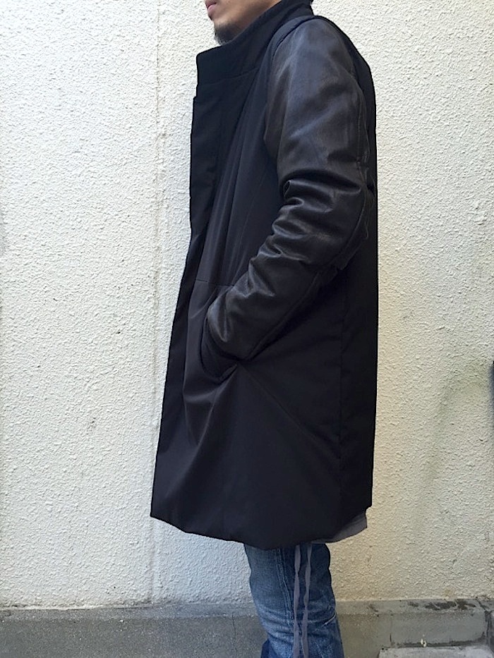 nonnative / Contractor Puff Coat Poly Stretch \"Pliantex\" with Cow Leather_d0177272_15471572.jpg