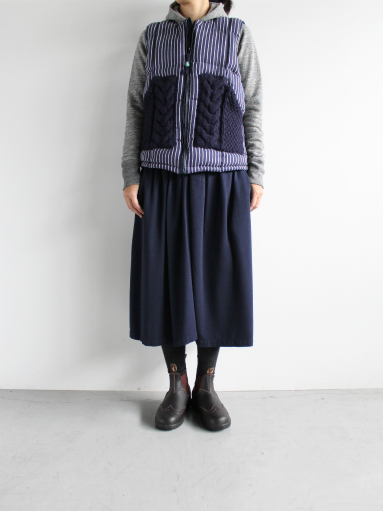 FACTORY(ファクトリー)バンブーウール ギャザー ロングスカート・S-07-2711702【レディース】 FACTORY(ファクトリー)バンブーウール ギャザー ロングスカート・S-07-2711702【レディース】