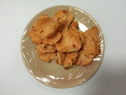 お煎餅と椎茸_f0206213_20193518.jpg
