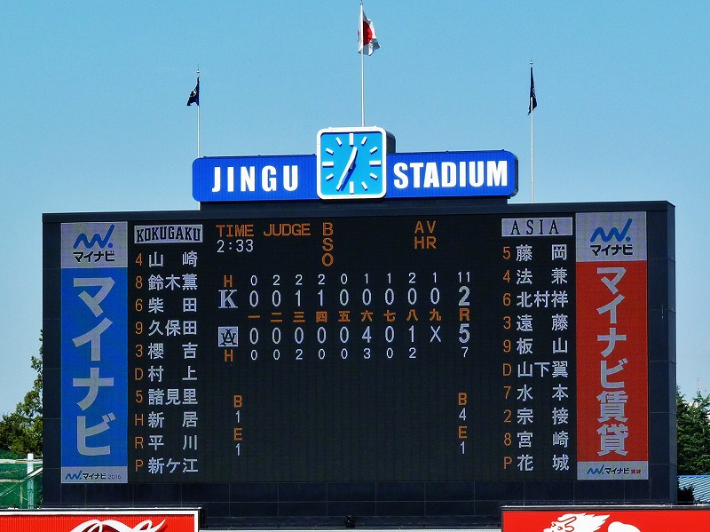 國學院大対亜細亜大　１０月２７日　東都大学野球１部優勝決定戦　後半_b0166128_12294737.jpg