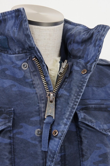 極上ブルーカモ！AKM/エイケイエム・B055 CTN011 M-65 (COLD WEATHER) (NAVY CAMO)☆そして、メープル。_b0108653_22170477.jpg