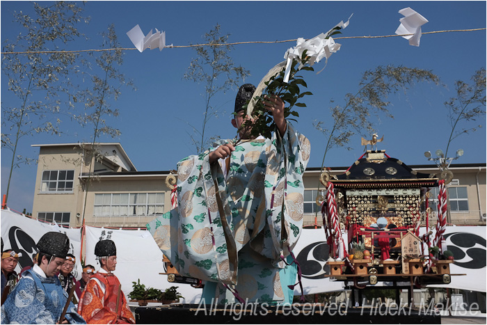 「唐津くんち」２０１５（５）お旅所神幸（１）神事_c0122685_18131285.jpg