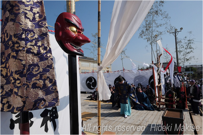 「唐津くんち」２０１５（５）お旅所神幸（１）神事_c0122685_18143937.jpg