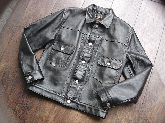 NEW : HIGH LARGE LEATHERS [HORSEHIDE JACKET] “Oklahoma City