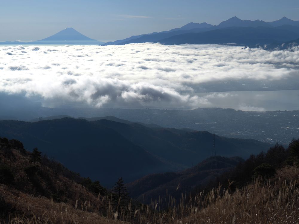 驚きの大雲海が出現した！高ボッチ高原からの富士山_a0031821_15443643.jpg