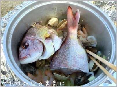 トランギア・メスティンでの炊飯と、ブイヤベース_d0017632_22113066.jpeg