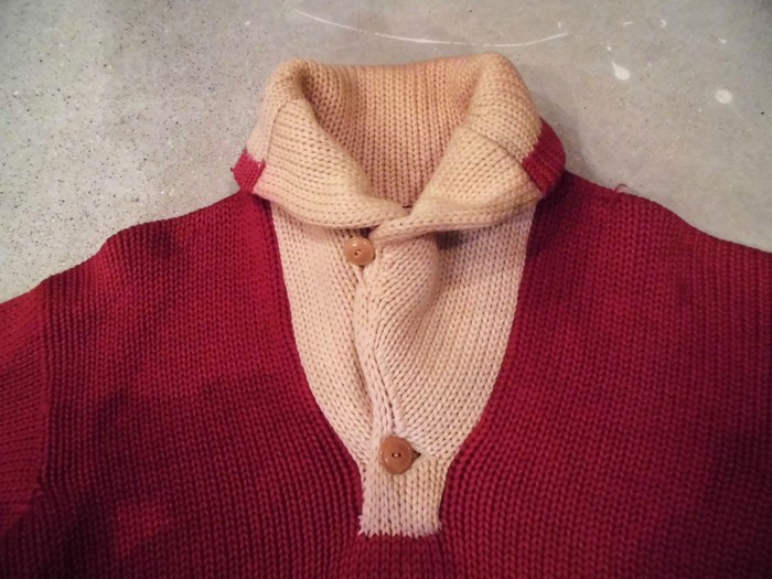 ~30\'s　Two　Tone　Shawl　Collar　Sweater_e0187362_19205689.jpg