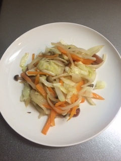 肉野菜炒め&野菜炒めーー満足の炒め具合に感激_d0031682_15275998.jpg