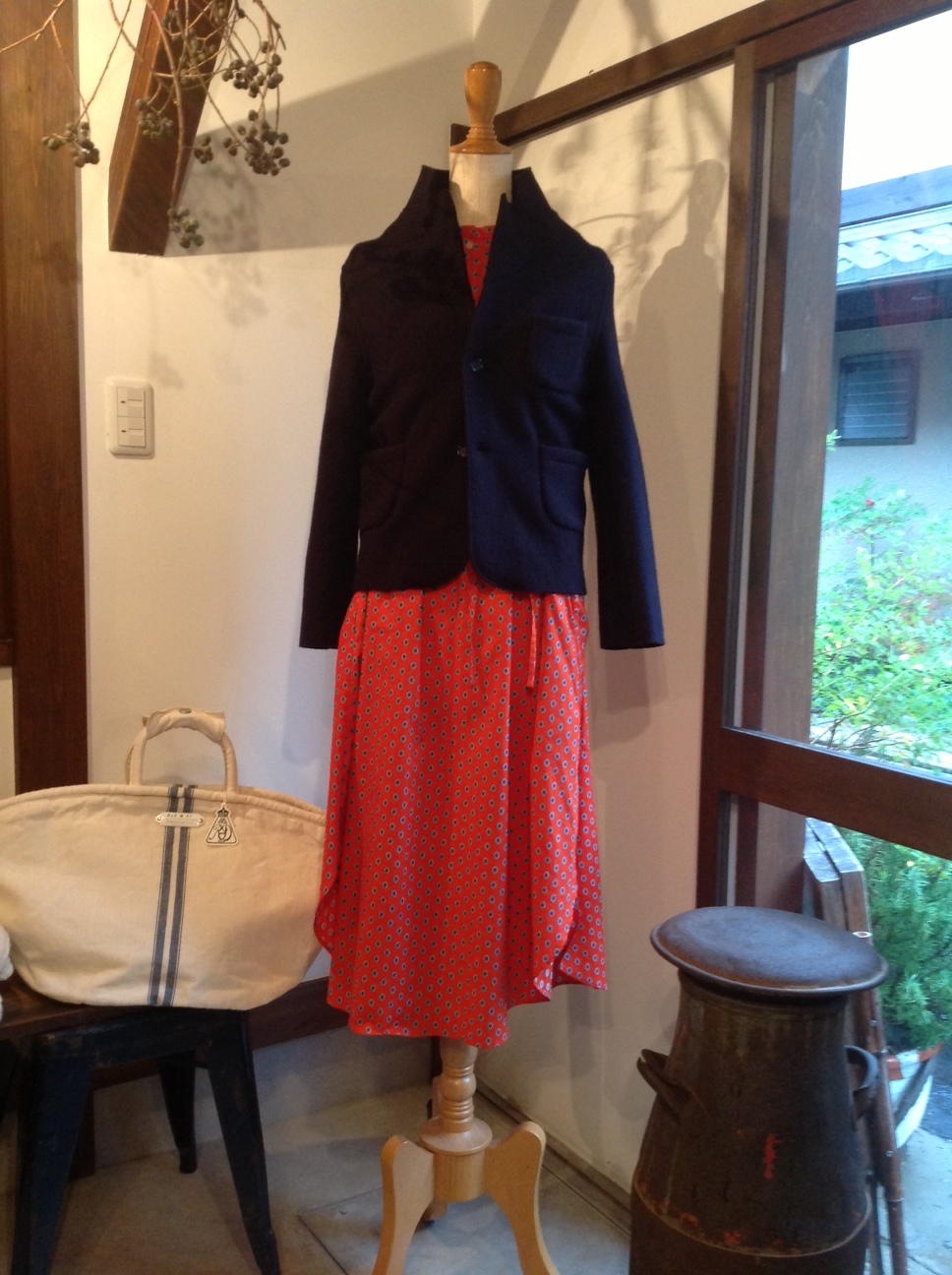 R&D.M.Co- オールドマンズテーラー Wool Felt Knit Jacket : Routes*Roots