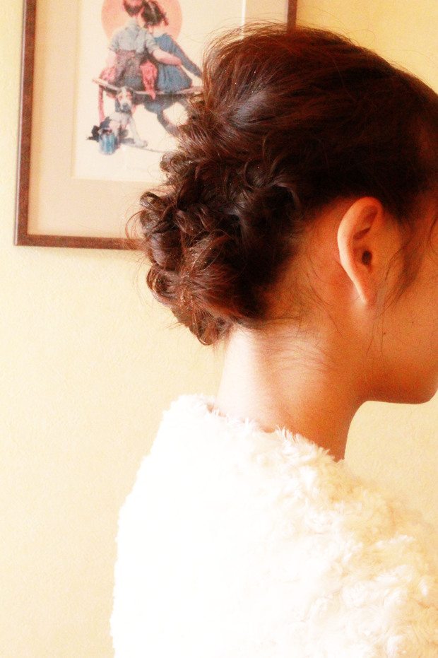 エスポワールリボン ヘアアレンジ 髪型 結婚式 編み込み さくら市 美容