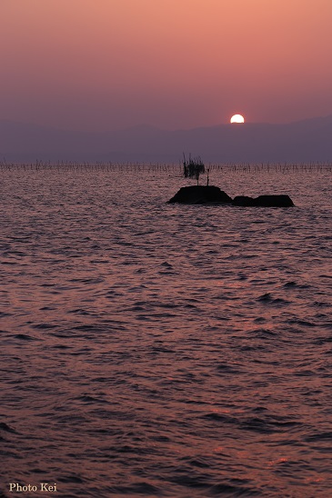 夕陽　　～沖島（滋賀・近江八幡）_c0235725_190356.jpg