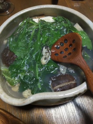 牡蠣と白子入り湯豆腐_a0278813_19575993.jpg