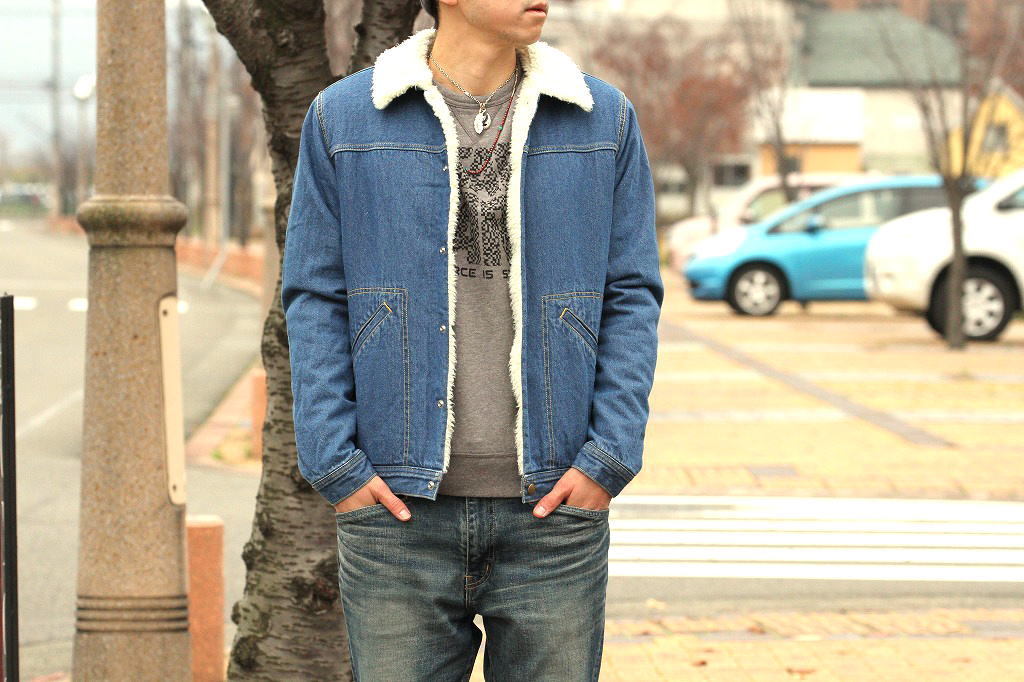 Denim Boa Short Jacket/Five Brother _b0139233_11071710.jpg