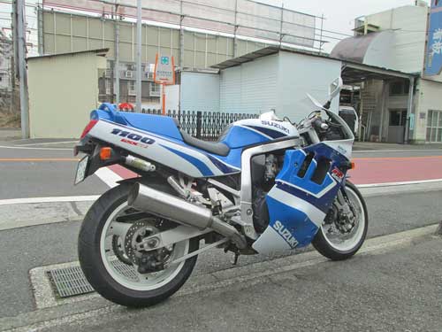 M本サン号 GSX-R1100（GV73A/M型）のマフラー加工や仕様変更が完成！（Part6）_c0086965_1733685.jpg